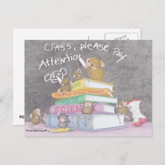 Home-Mouse-Designs® Postkarte (Vorne/Hinten)