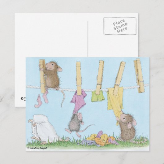 Home-Mouse-Designs® Postkarte (Vorne/Hinten)