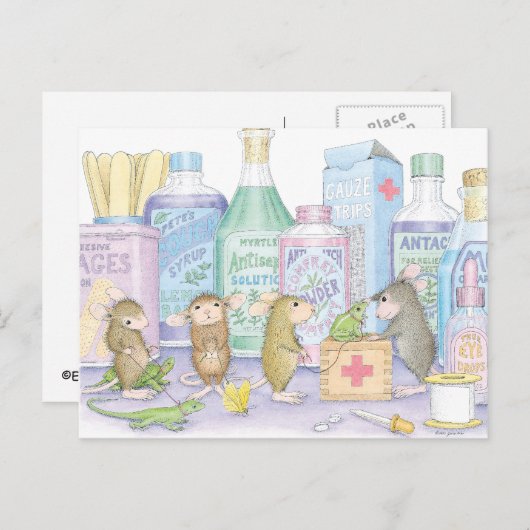Home-Mouse-Designs® Postkarte (Vorne/Hinten)
