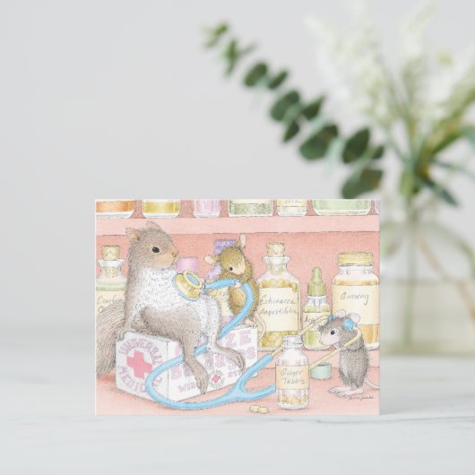 Home-Mouse-Designs® Postkarte (Stehend Vorderseite)