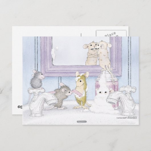 Home-Mouse-Designs® Postkarte (Vorne/Hinten)