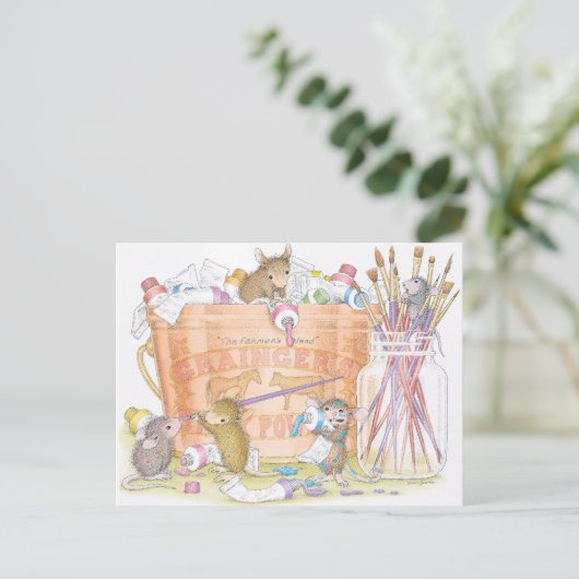 Home-Mouse-Designs® Postkarte (Stehend Vorderseite)