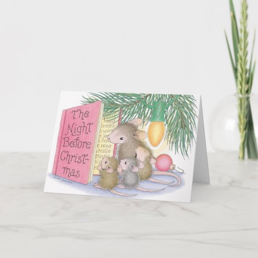 Home-Mouse Designs® - Weihnachtskarten Feiertagskarte (Vorderseite)