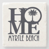 HOME Myrtle Beach SC Steinuntersetzer (Vorderseite)