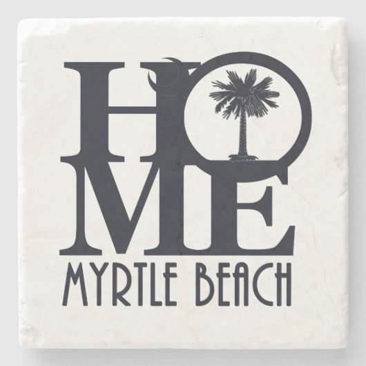 HOME Myrtle Beach SC Steinuntersetzer (Vorderseite)