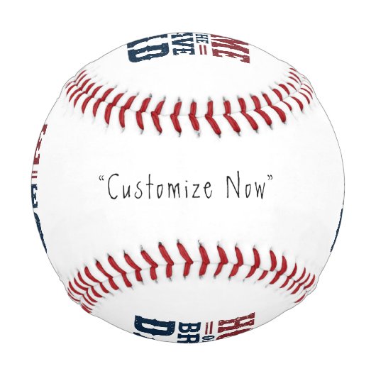 Home of the Brave Dad Baseball - Custom Keepsake (Rückseite)