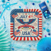 Home of the Brave Pappteller (Party)