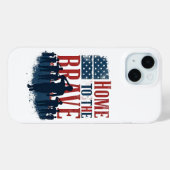 Home of the Brave Salute Tee Case-Mate iPhone Hülle (Rückseite (Horizontal))