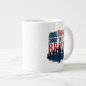 Home of the Brave Salute Tee Jumbo-Tasse (Vorderseite Rechts)