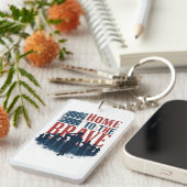 Home of the Brave Salute Tee Schlüsselanhänger (Vorderseite rechts)