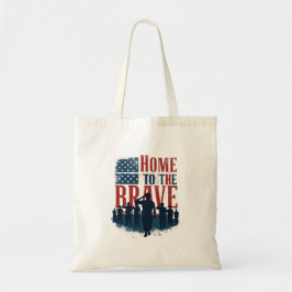 Home of the Brave Salute Tee Tragetasche