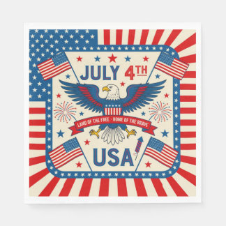 Home of the Brave Serviette