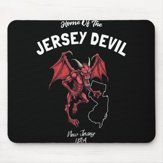 Home Of The Jersey Devil New Jersey Usa Cryptid  Mousepad (Vorne)