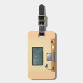 Home Office Desk Laptop Coffee Gepäckanhänger (Vorderseite vertikal)