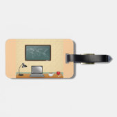 Home Office Desk Laptop Coffee Gepäckanhänger (Rückseite horizontal)