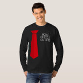 Home Office Outfit Home Work Tie T-Shirt (Vorne ganz)