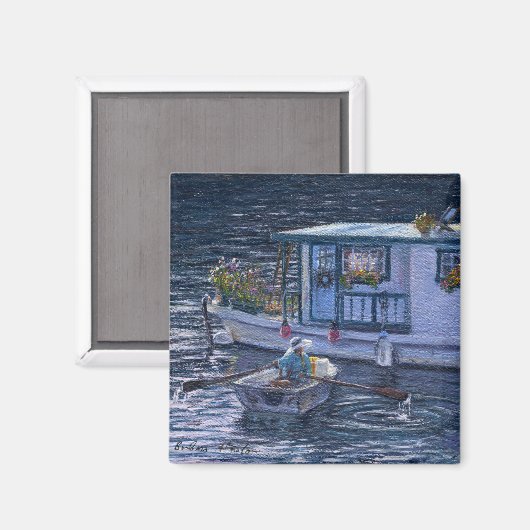 "Home on the Water" Magnet (Vorderseite/Rückseite)