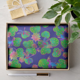 Home on the Water Midnight Seidenpapier