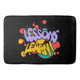 HOME PAINT SPLASH LESSONS LEARN BATH MAT  BADEMATTE