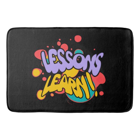 HOME PAINT SPLASH LESSONS LEARN BATH MAT  BADEMATTE (Vorderseite)