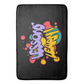 HOME PAINT SPLASH LESSONS LEARN BATH MAT  BADEMATTE (Vorderseite Vertikal)