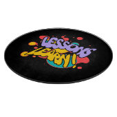 HOME PAINT SPLASH LESSONS LEARN CUTTING BOARD  SCHNEIDEBRETT (Ecke)