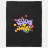 HOME PAINT SPLASH LESSONS LEARN FLEECE BLANKET (Vorderseite)