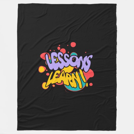 HOME PAINT SPLASH LESSONS LEARN FLEECE BLANKET  (Vorderseite)