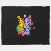 HOME PAINT SPLASH LESSONS LEARN FLEECE BLANKET  (Vorderseite (Horizontal))
