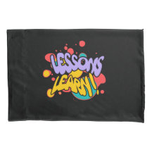 HOME PAINT SPLASH LESSONS LEARN PILLOW CASE 