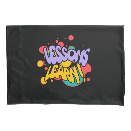 HOME PAINT SPLASH LESSONS LEARN PILLOW CASE  KISSENBEZUG (Vorderseite)