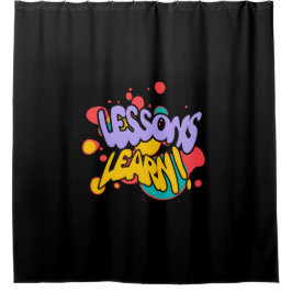 HOME PAINT SPLASH LESSONS LEARN SHOWER CURTAIN  DUSCHVORHANG