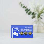 Home Pipeline Frame Leaking Faucet Visitenkarte (Stehend Vorderseite)