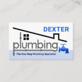 Home Plumbing Faucet Pipeline Plumber Service Visitenkarte (Vorderseite)