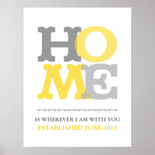Home print or poster customize personalize