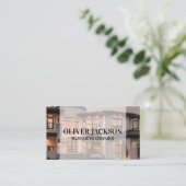 Home Real Estate Background Visitenkarte (Stehend Vorderseite)