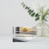 Home Remodeling Services Modern Kitchen Visitenkarte (Stehend Vorderseite)