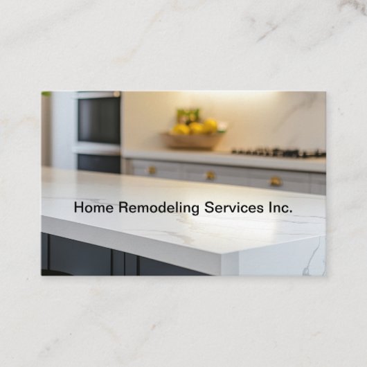 Home Remodeling Services Modern Kitchen Visitenkarte (Vorderseite)