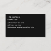 Home Remodeling Services Simple Business Cards Visitenkarte (Rückseite)