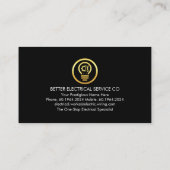 Home Roof Power Plug Frame  Visitenkarte (Rückseite)