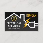 Home Roof Power Plug Frame Visitenkarte (Vorderseite)