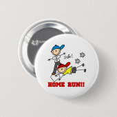 Home Run Baseball Button (Vorne & Hinten)