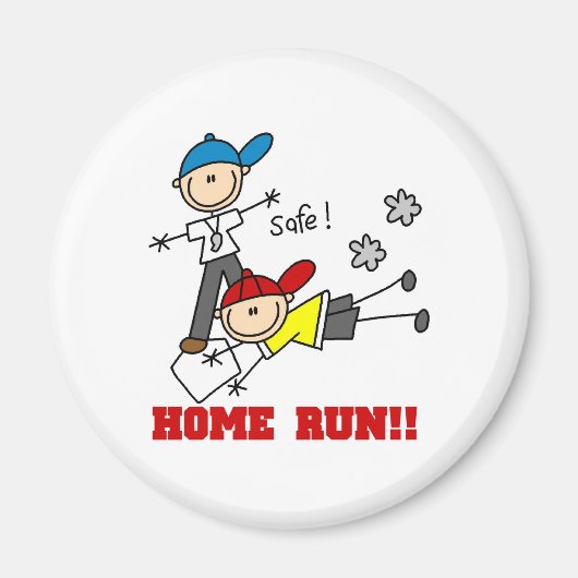 Home Run Baseball Magnet (Vorne)