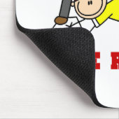 Home Run Baseball Mousepad (Ecke)