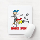 Home Run Baseball Mousepad (Mit Mouse)