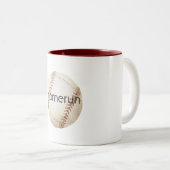 Home Run Baseball Zweifarbige Tasse (VorderseiteRechts)