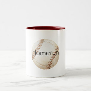 Home Run Baseball Zweifarbige Tasse
