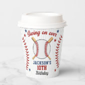 Home Run Celebration – Baseball Party  Pappbecher (Vorderseite)