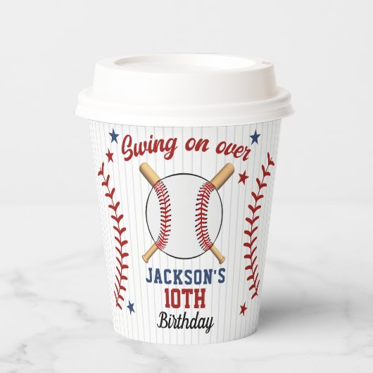 Home Run Celebration – Baseball Party  Pappbecher (Vorderseite)