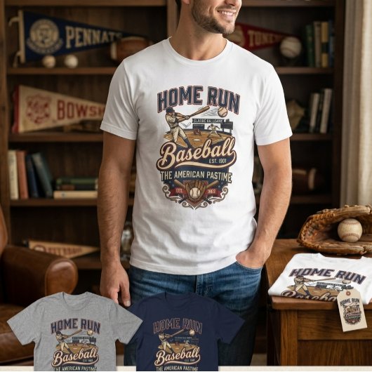 Home Run Classic Baseball T-Shirt